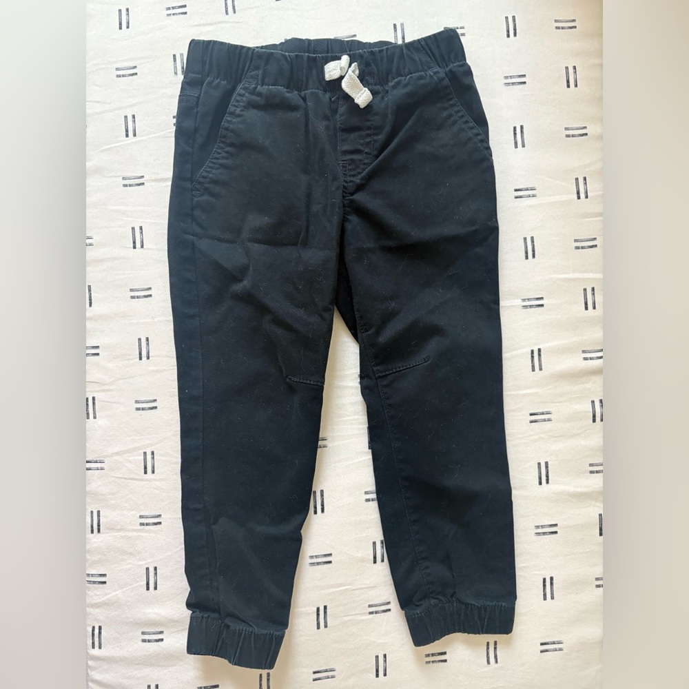 Cat & Jack Toddler Boys Woven Jogger Pants Midnight Twill Elastic Waist Pockets